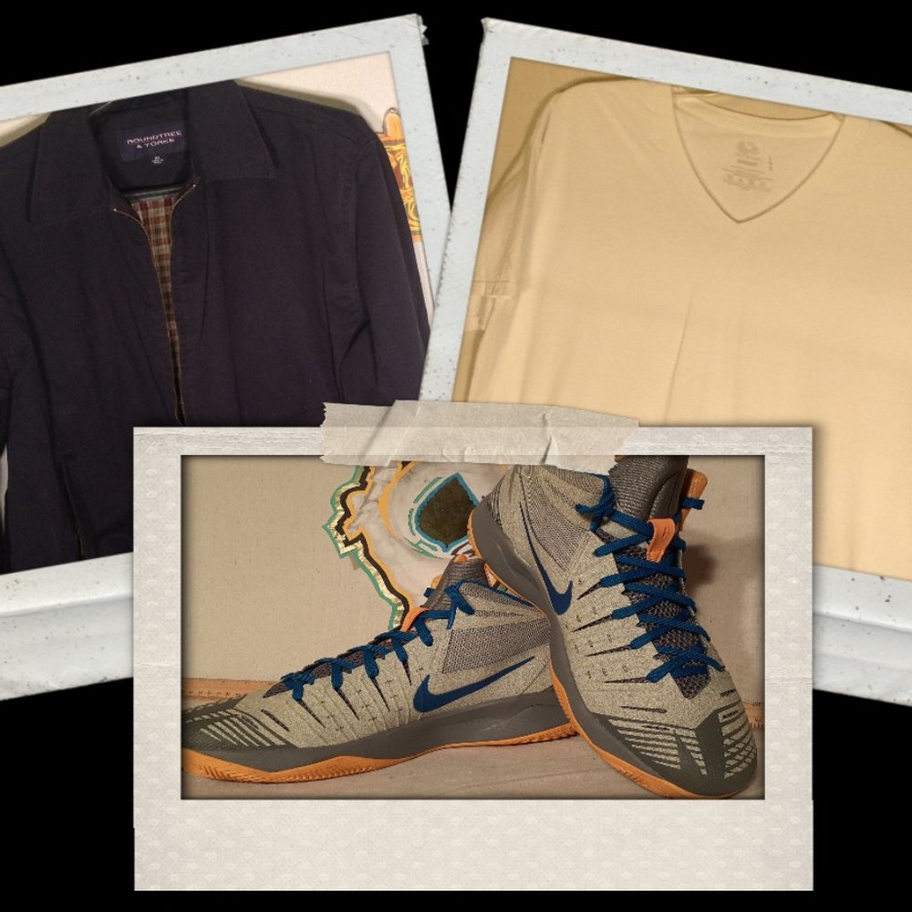 ROUNDTREE & YORKE Jacket | NIKE Shoes, 11.5 | Tee